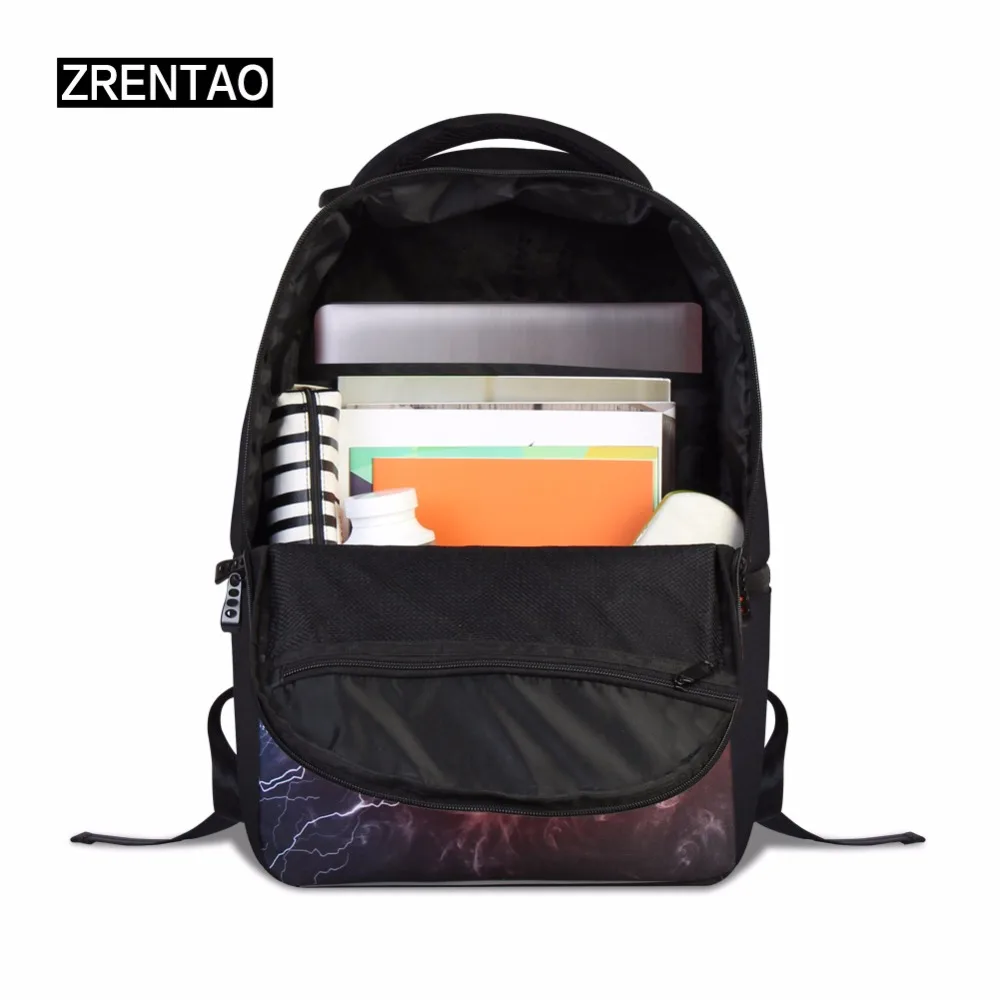 ZRENTAO рюкзак для ноутбука с животным принтом школьная сумка lizard rugzak mochilas