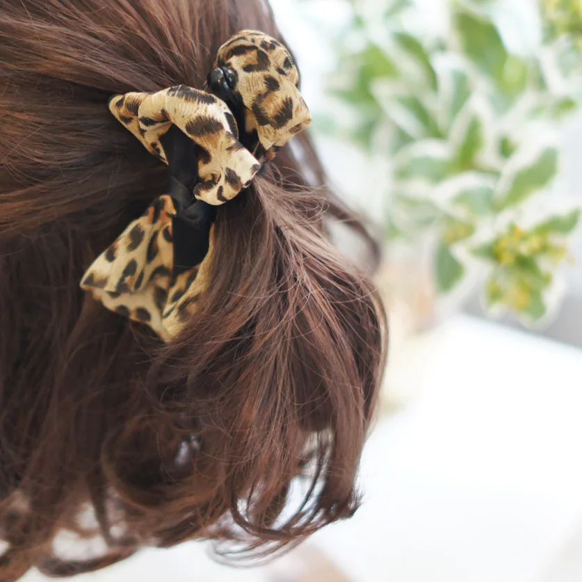 Модные маленькие оригинальные Леопардовый принт волосы на заколках для