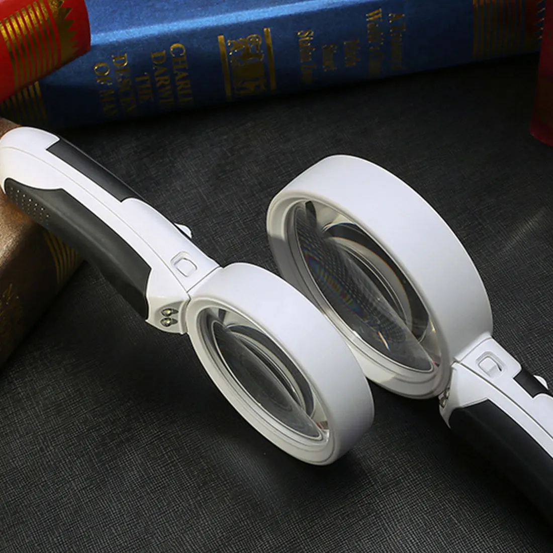 20 раз оптическая ручная Лупа со светодиодной подсветкой для чтения 90 мм