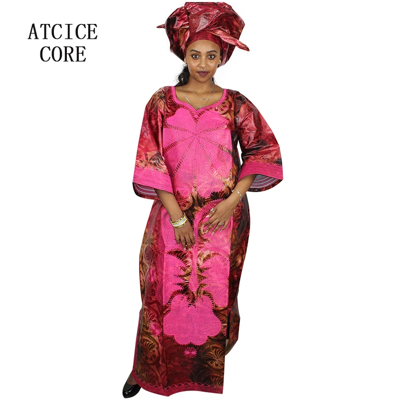 Африканские платья для женщин Модный Дизайн Новый Африканский базин вышивка