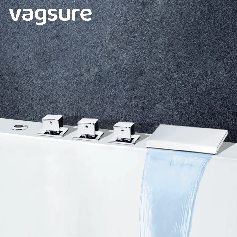 Квадратный кран для ванны латунный регулирующий клапан душевой смеситель