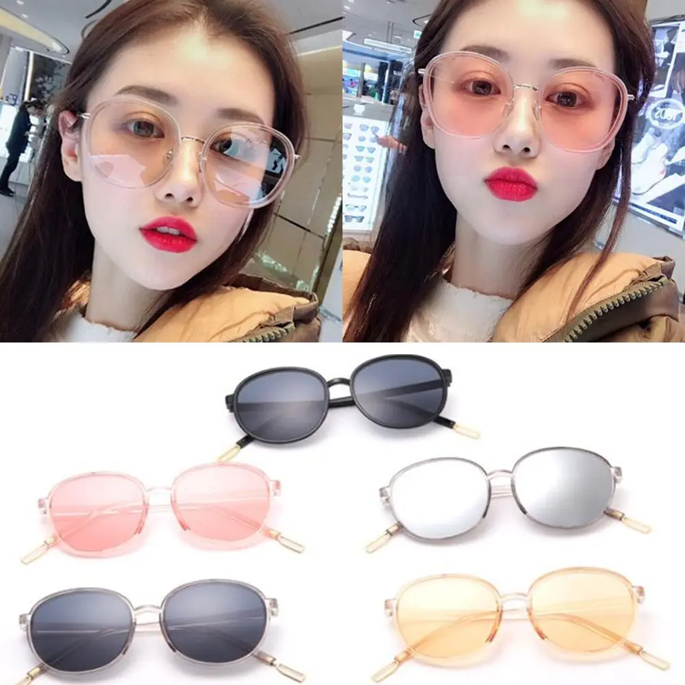 Уличные прозрачные круглые солнцезащитные очки Классические женские