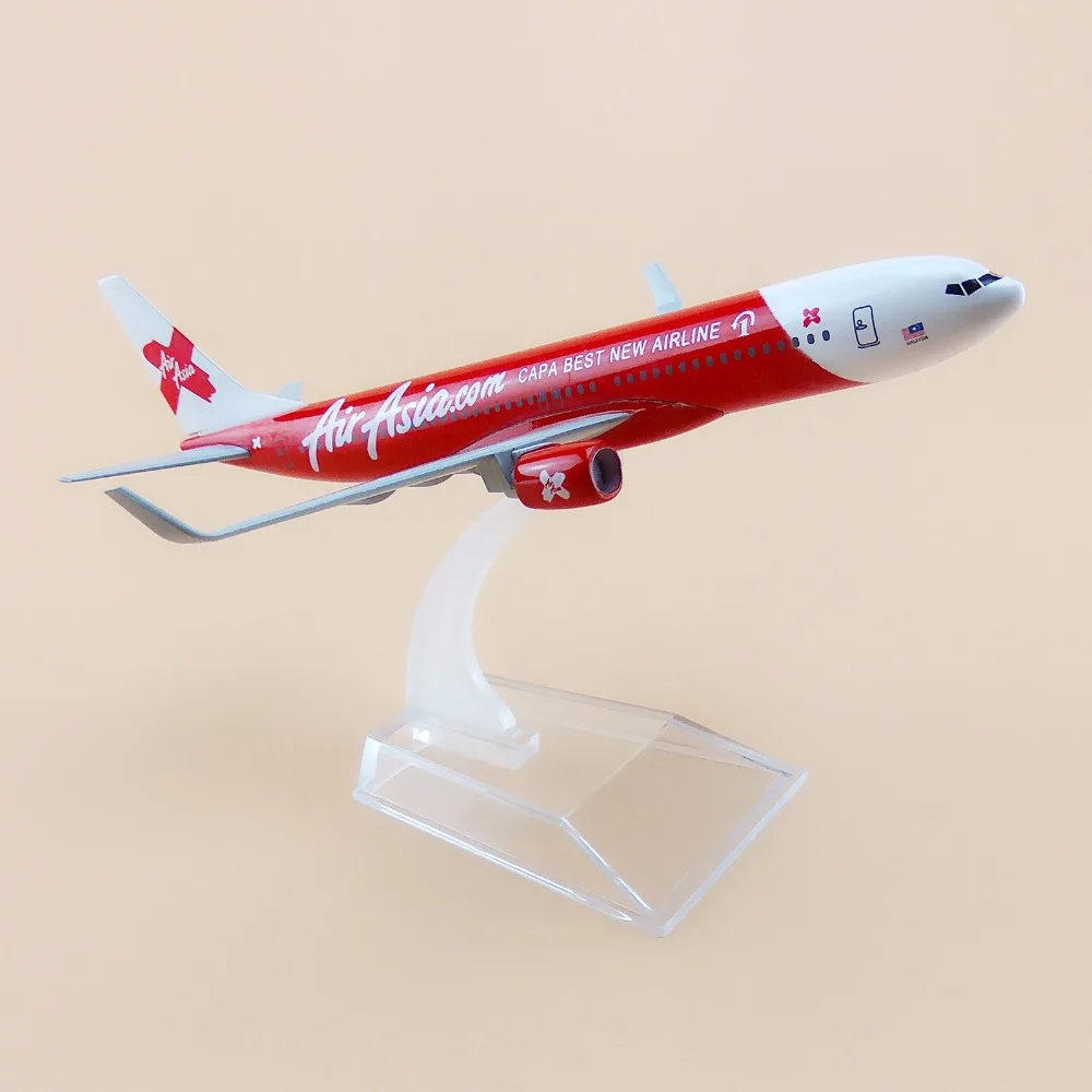 16 см металлическая модель самолета из сплава Air Asia CAPA Лучшая Новая авиакомпания