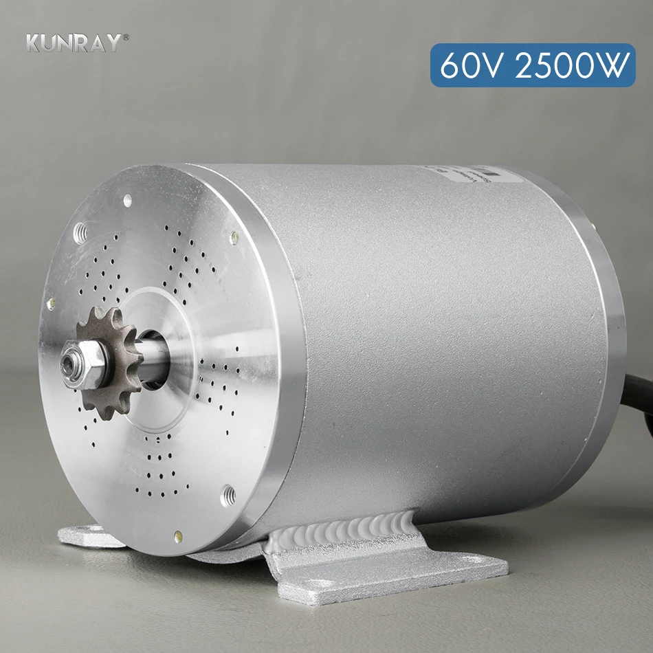 Электрический бесщеточный двигатель KUNRAY 2500 Вт 60 В постоянного тока для