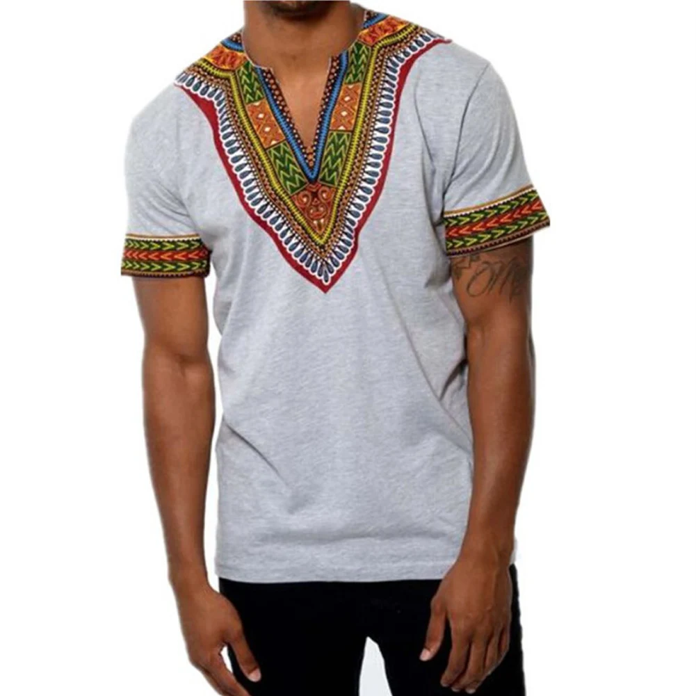 YJSFG дом Модные мужские Hipster футболка хип хоп Африканский Dashiki Harajuku удлиненные