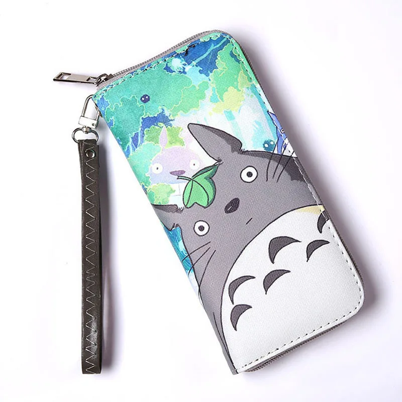 Totoro-1 Мужской Длинный кошелек, аниме, японский Гуль, Kaneki Ken, клатч, кошелек на молнии - Цвет: Totoro-1