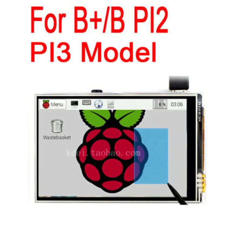 DYKB Raspberry Pi 3 5 дюймов TFT ЖК дисплей сенсорный Экран модуль SPI RGB Дисплей для PI3 PI2 /B + B