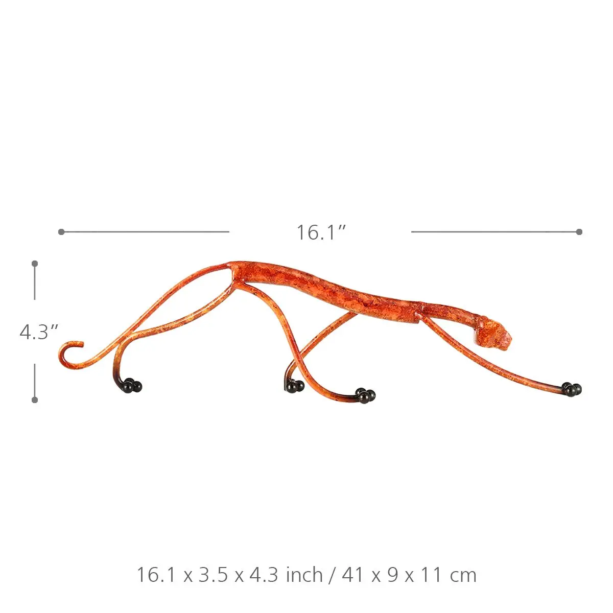 Абстрактные леопардовые железные скульптуры Tooarts металлические поделки статуя