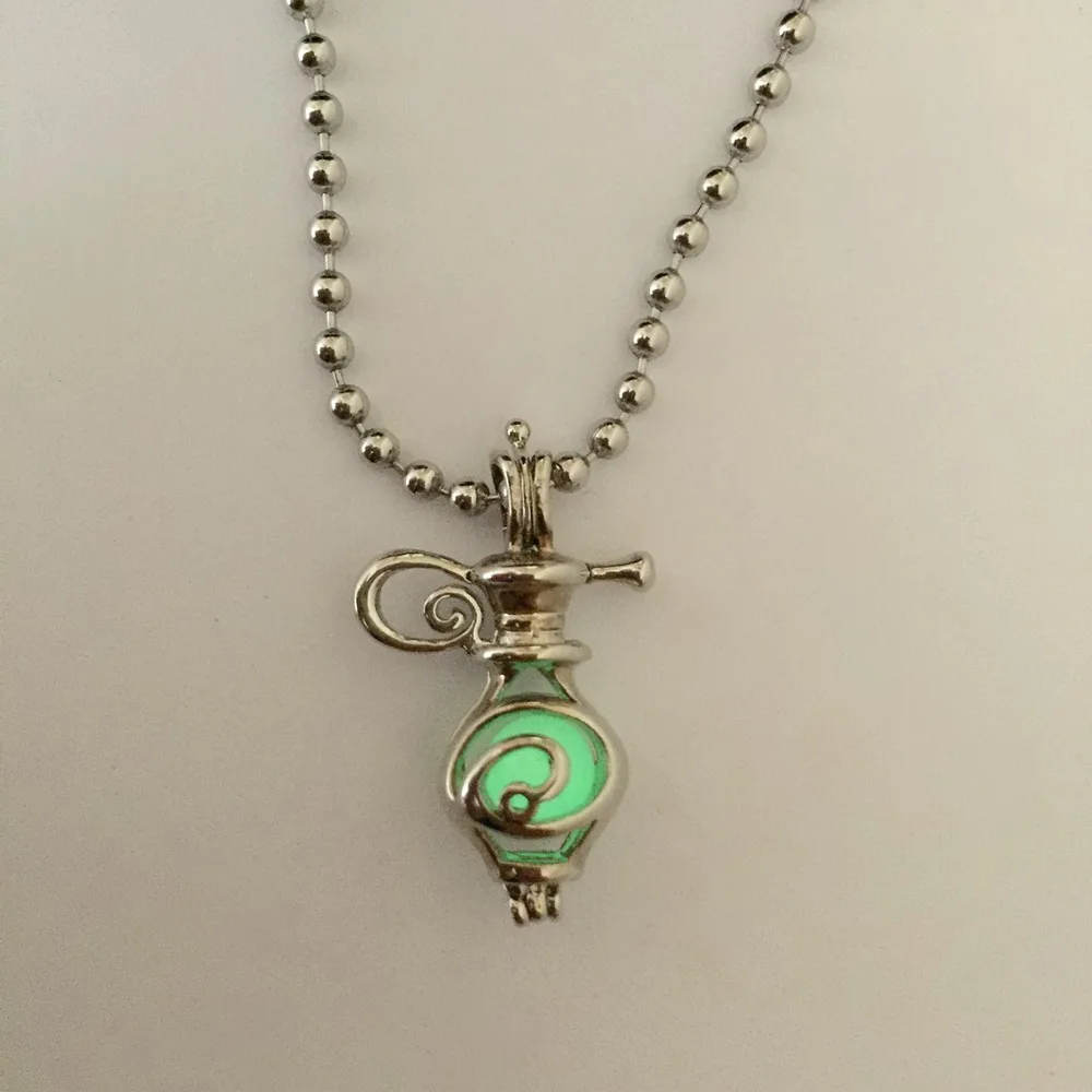 Кулон в виде винного горшка светящееся ожерелье из бисера Аладдин форме лампы
