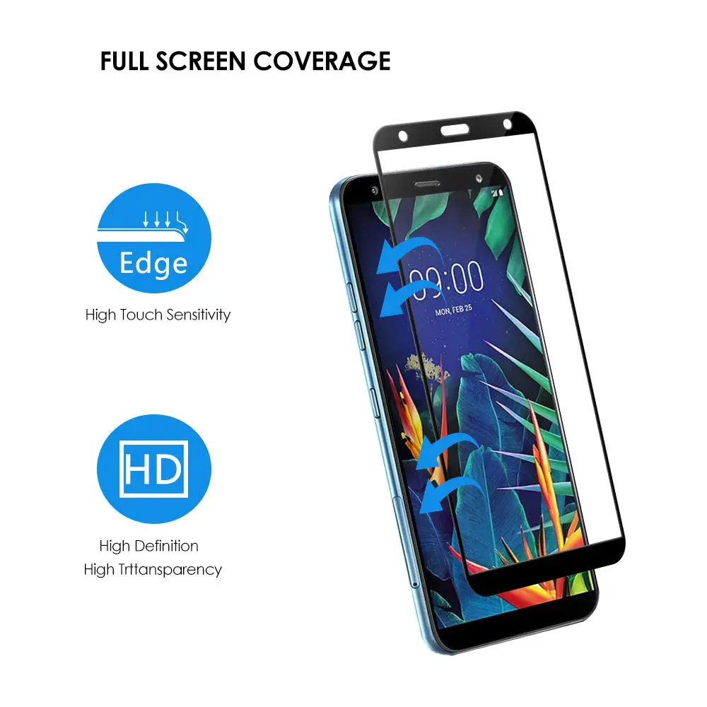 2 упаковки закаленного стекла для LG K12 Plus k12 + K40 защита экрана 9H на искусственном