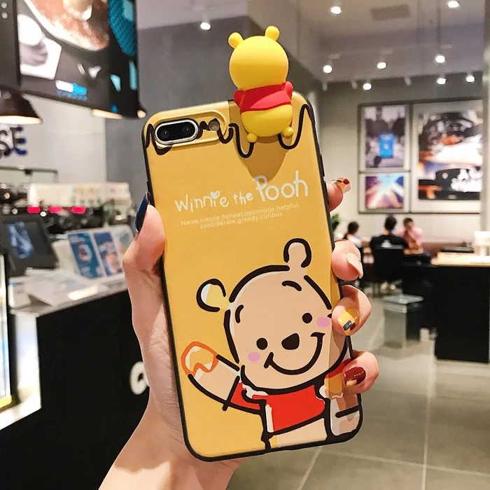 Мягкий силиконовый чехол с мультипликационным узором для iphone 7, 6, 6 S, 8 Plus, X, XR, XS MAX, со шнурком, воздушный шар, стент, чехол для телефона - Color: D