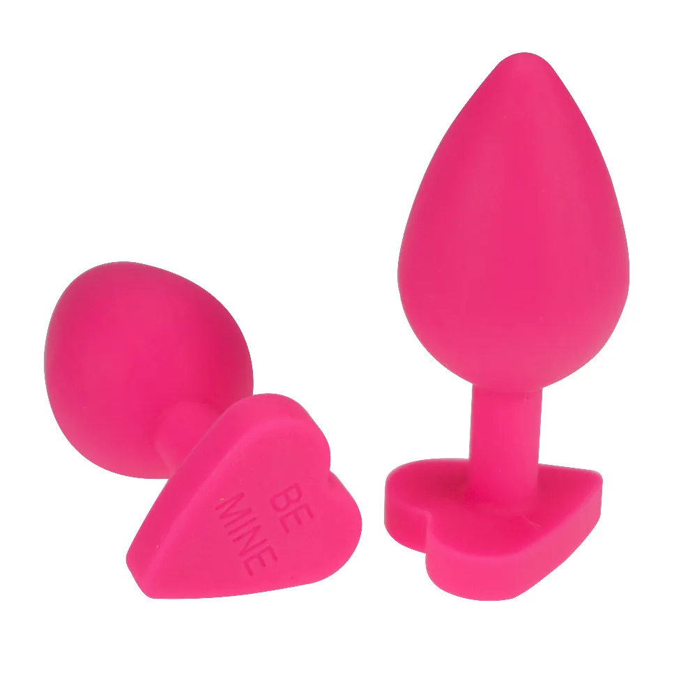 Силиконовая Анальная пробка в форме сердца массажная секс-игра для взрослых