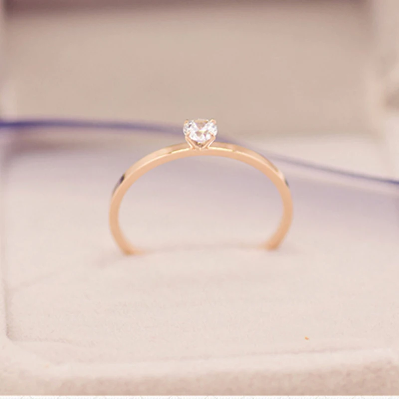 Женское кольцо с кристаллом из нержавеющей стали ювелирное изделие цвета