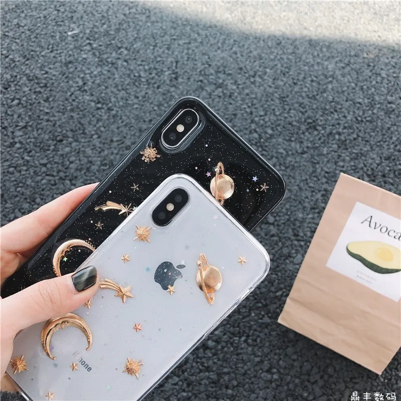 Трехмерная металлическая звезда Блеск для apple iphone X XS Max XR мобильный телефон