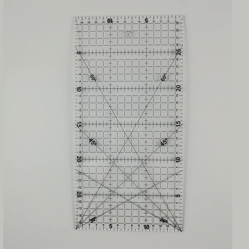 

Acrylic Sew Patchwork Ruler Tailor Tools Sewing Machine Accessories Fabric Sewing Patchwork Ruler DIY Manual Accessories 15*30CM