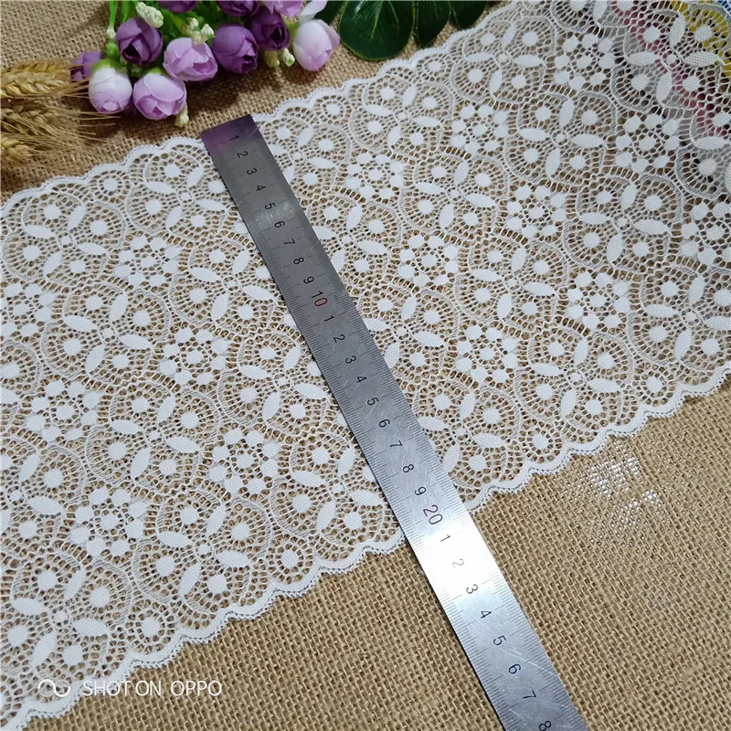 20 2-23 см E2766White растягивающаяся кружевная ткань DIY аксессуары пошива одежды