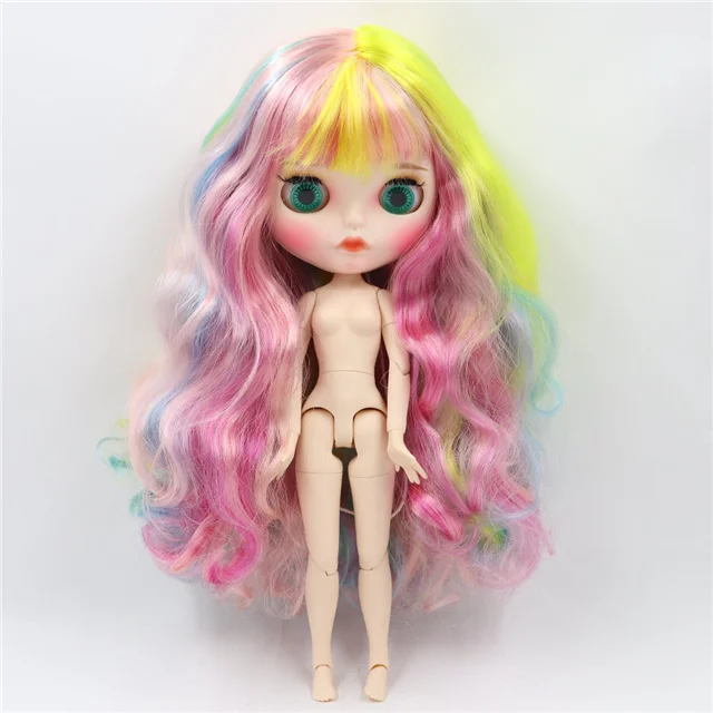 L-naked doll Ледяная фабрика blyth кукла 1/6 игрушка bjd матовое лицо заказное лицо кукла на заказ 30 см - Цвет: L-naked doll