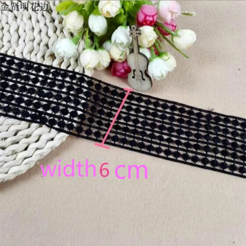 2 ярдов/партия кружево лента тесьма кружевная отделка ручной работы с вышивкой