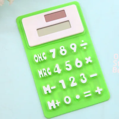 Калькулятор на солнечной батарее милый мини калькулятор из силикагеля для офиса