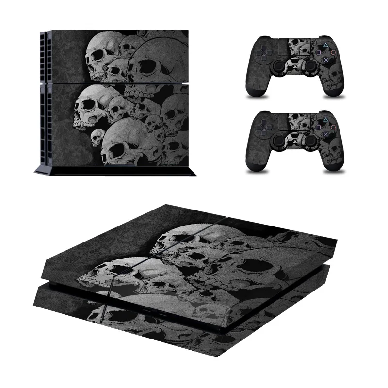 01 Terror Ghost Terror цельная наклейка для консоли для Playstation 4 консоль наклейка для PS4 наклейки+ контроллер светодиодный защитный - Цвет: 01