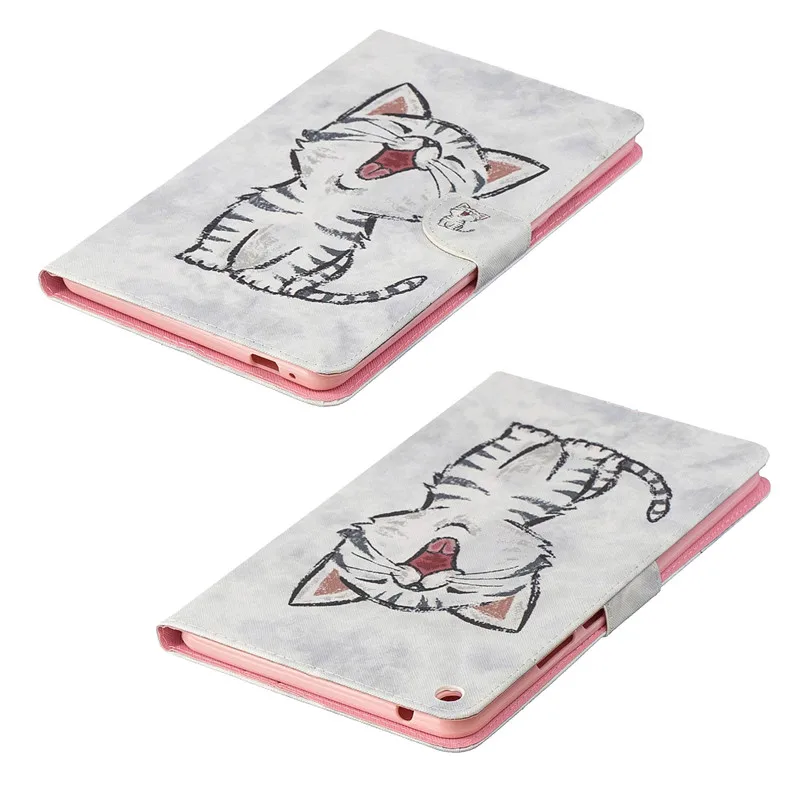 Чехол Kawaii с единорогом, кошкой и щенком для huawei MediaPad T3 8, чехол на магните, складной чехол для huawei T3 8, чехол KOB-L09 KOB-W09, 8,0 дюймов