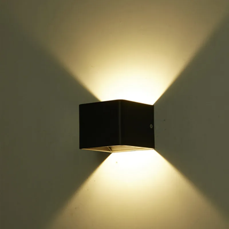 Современная прикроватная светодиодная лампа квадратный настенный светильник 3