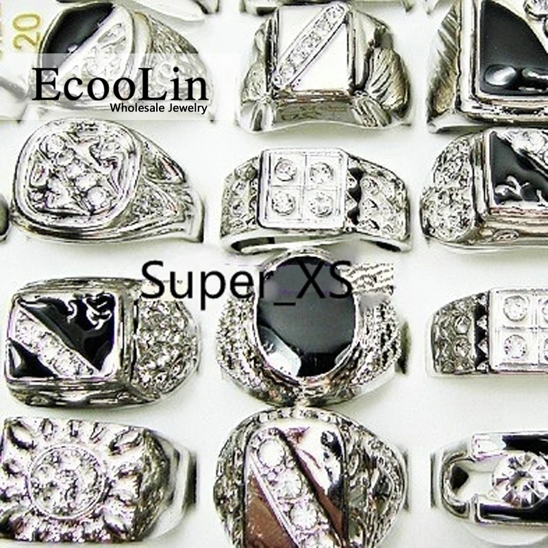 Кольцо Ювелирное кольцо оптом 10 шт. в ассортименте модные крутые мужские