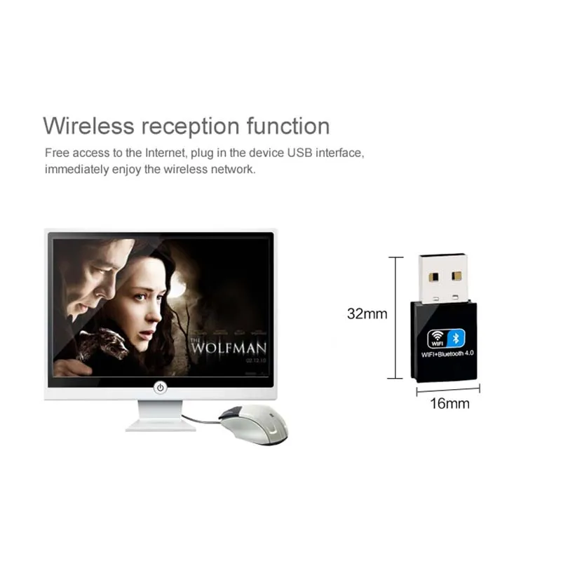 ZAPO 5 шт. Bluetooth 4 0 USB адаптер Добавить 2 4G WIFI 150 Мбит/с беспроводной 802.11n приемник
