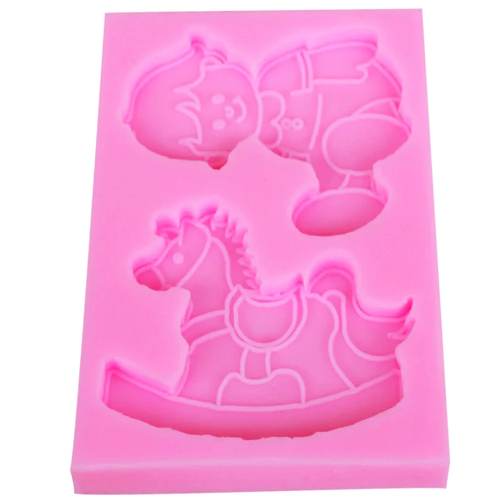 Sophronia F1225 Cute Baby Trojan 1pcs UV Resin Jewelry Silicone Mold Expoxy Making DIY Decorate Craft | Дом и сад