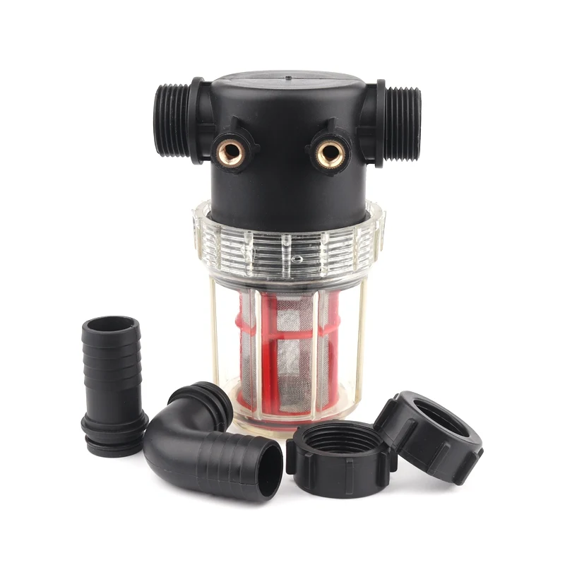 20 25 32mm 50Mesh Transparent Water Filter Garden Irrigation Filters Agriculture Visible Pipe Pre-Filter Pet Aquarium Filter