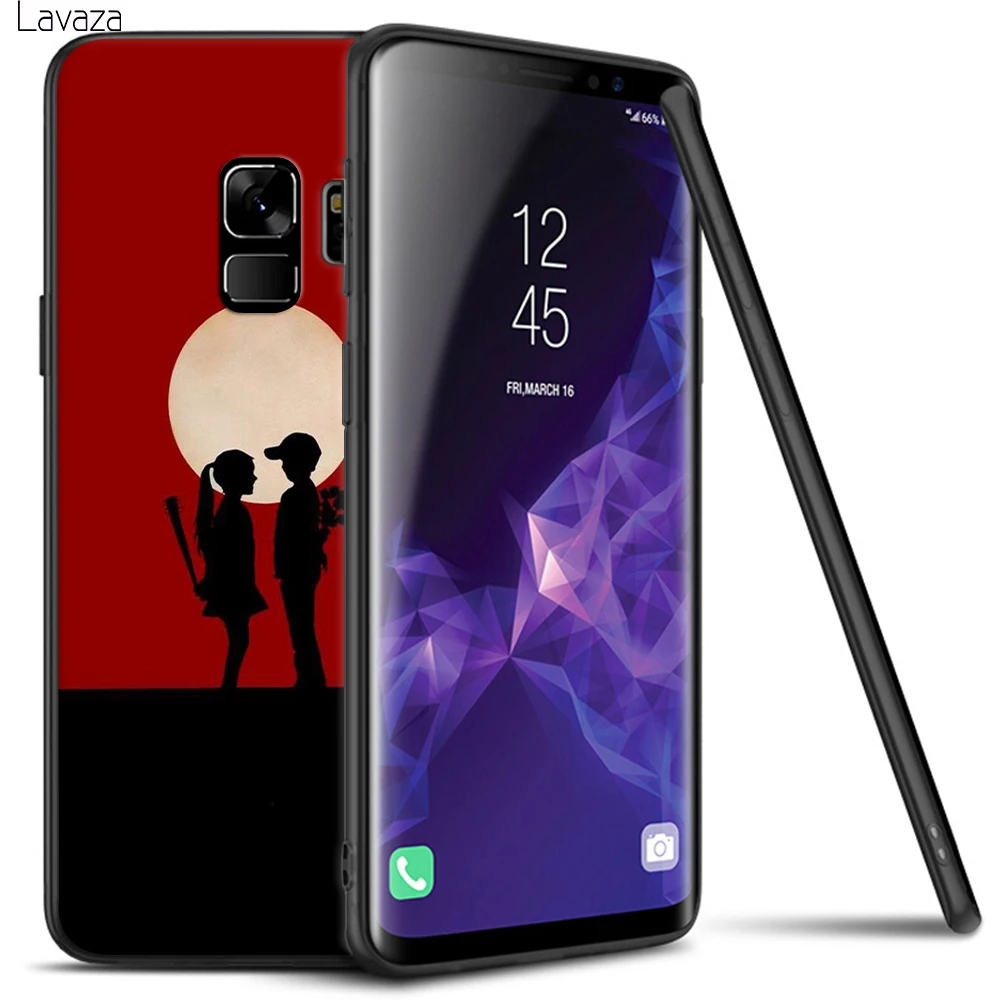 Lavaza Aesthetics Minimal Girl Soft Case for Galaxy Note 8 9 S7 edge S8 S9 S10 Plus S10e M10 20 30 Cover |