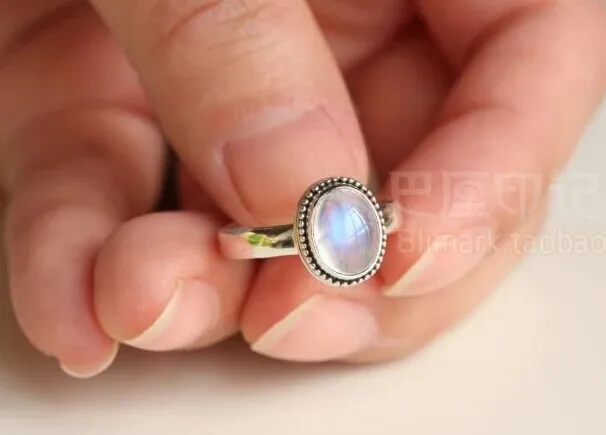925 серебро vitreous натуральный сильный синий свет милое Белое кружево