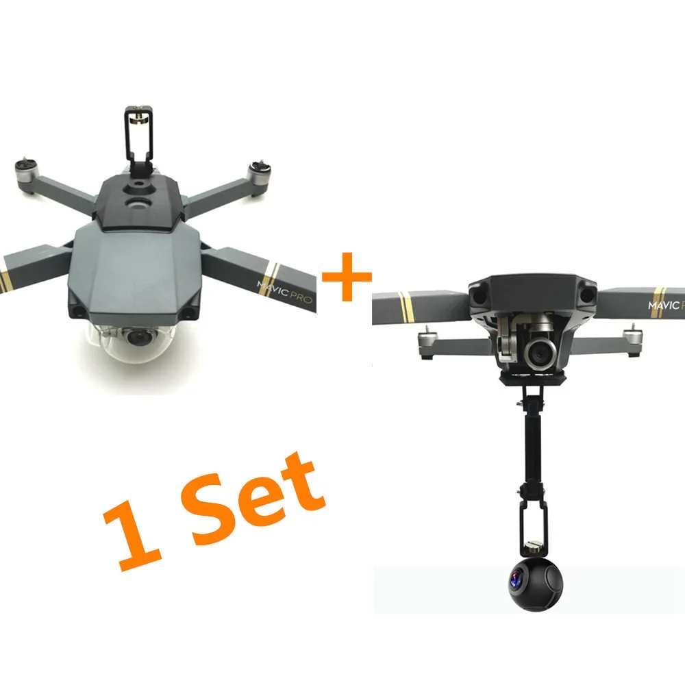 Кронштейн Mavic Pro для экшн камеры Gopro Hero 6 5 4 3 крепление на 360 градусов держатель DJI