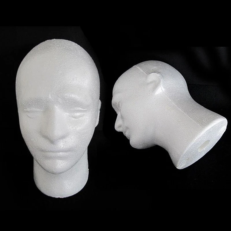 Мужской манекен тренировочная голова искусственная вспененная кожа очки шляпа