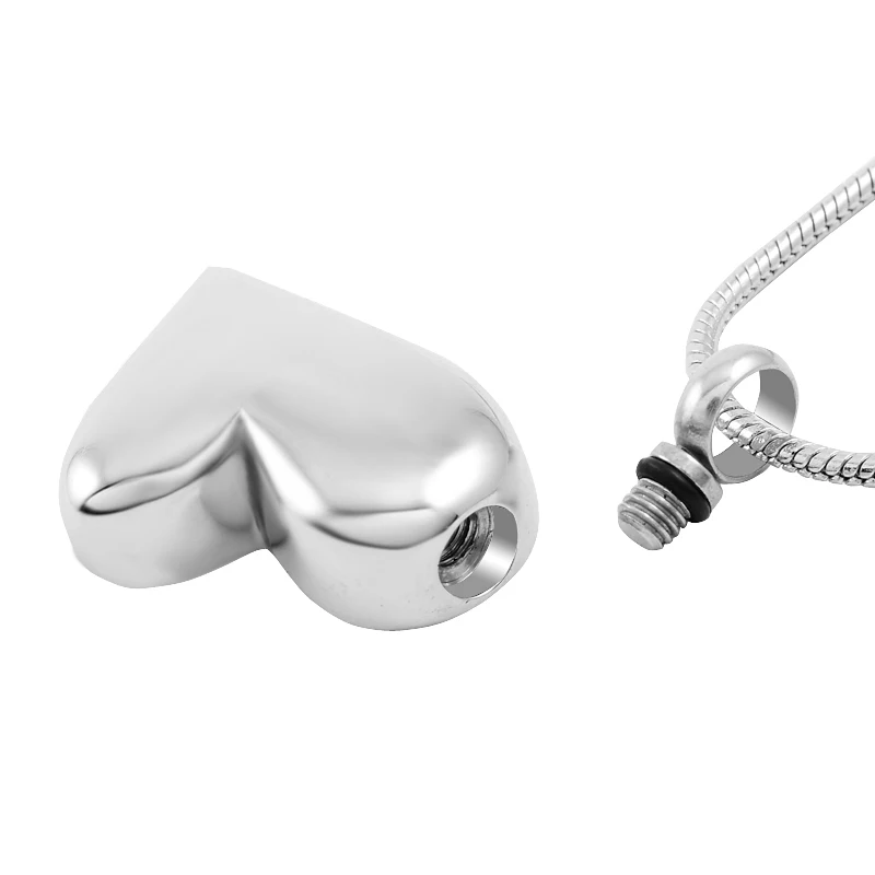 

ijd8032 Pet Urn Jewelry Double Dog/Cat Paw Print On My Heart Stainless Steel Cremation Pendant For Ashes Memorial Necklaces