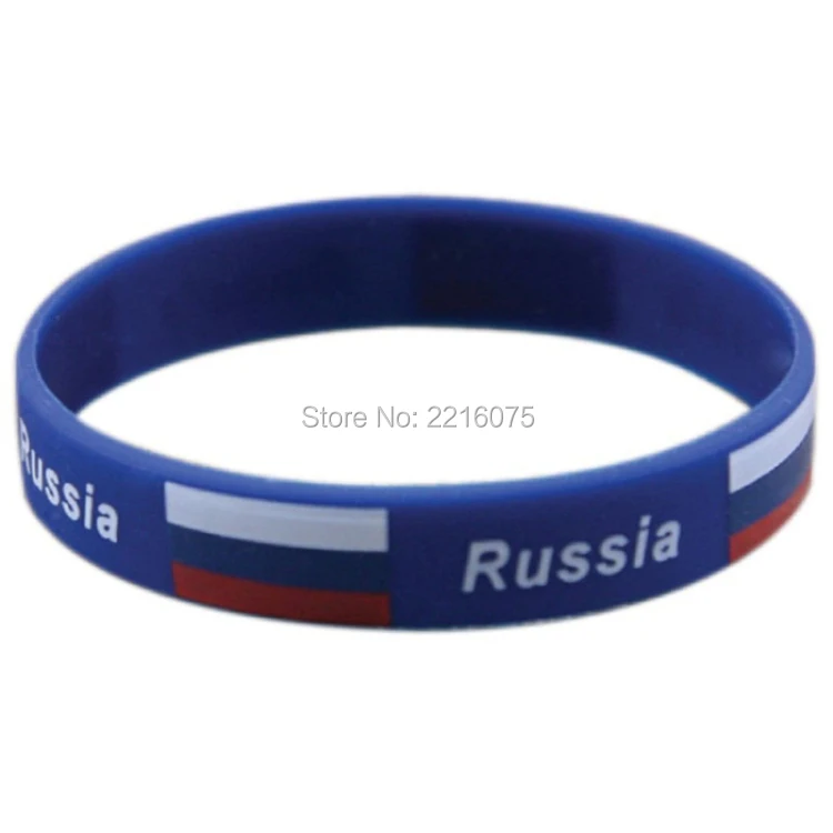 300 шт. силиконовые браслеты с флагом России Бесплатная доставка DHL express | Украшения