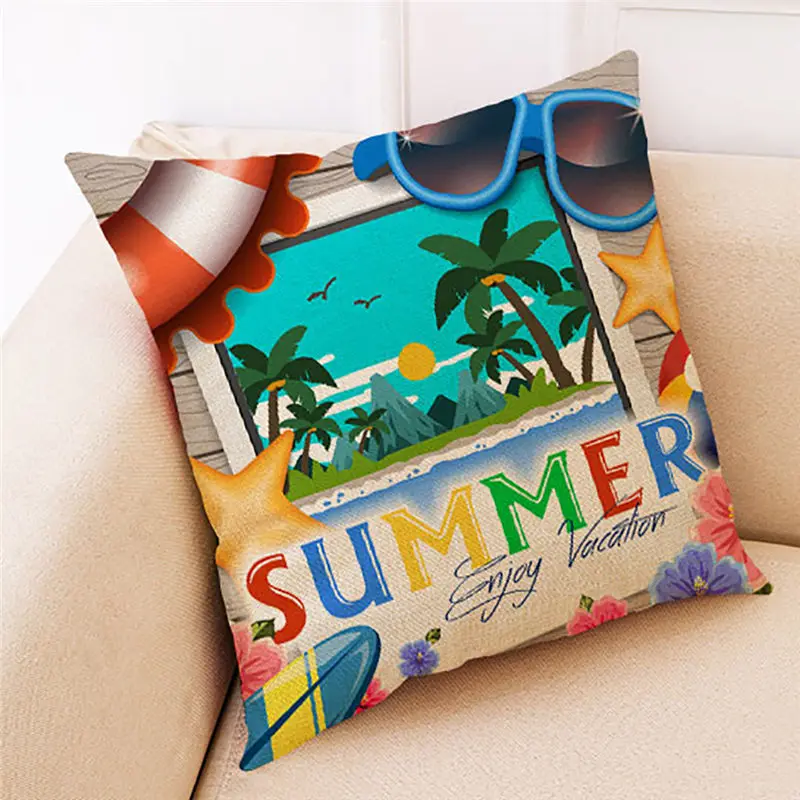 Горячая Летняя наволочка для подушки с надписью декоративная домашняя дивана и