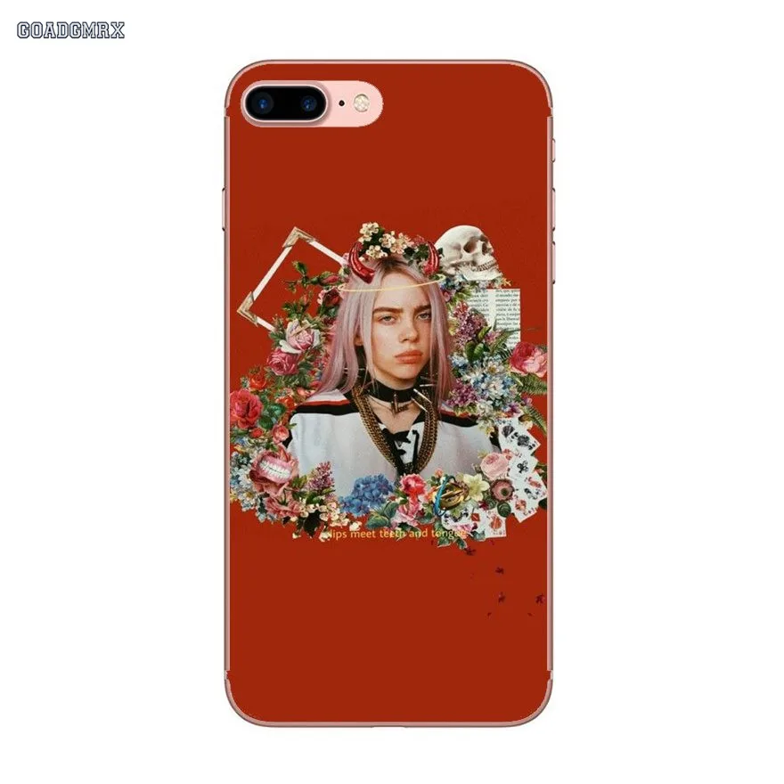 Прозрачные мягкие чехлы для iPhone 6 6S 7 8 Plus X XS MAX XR 4 4S 5 5S SE 5C Billie Eilish Hot Music