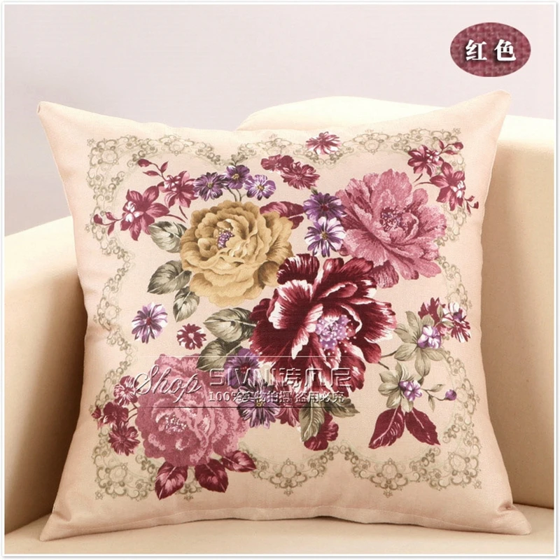 Классические наволочки с цветами декоративные для подушек PC08|cushion green|cushion neckcushion |