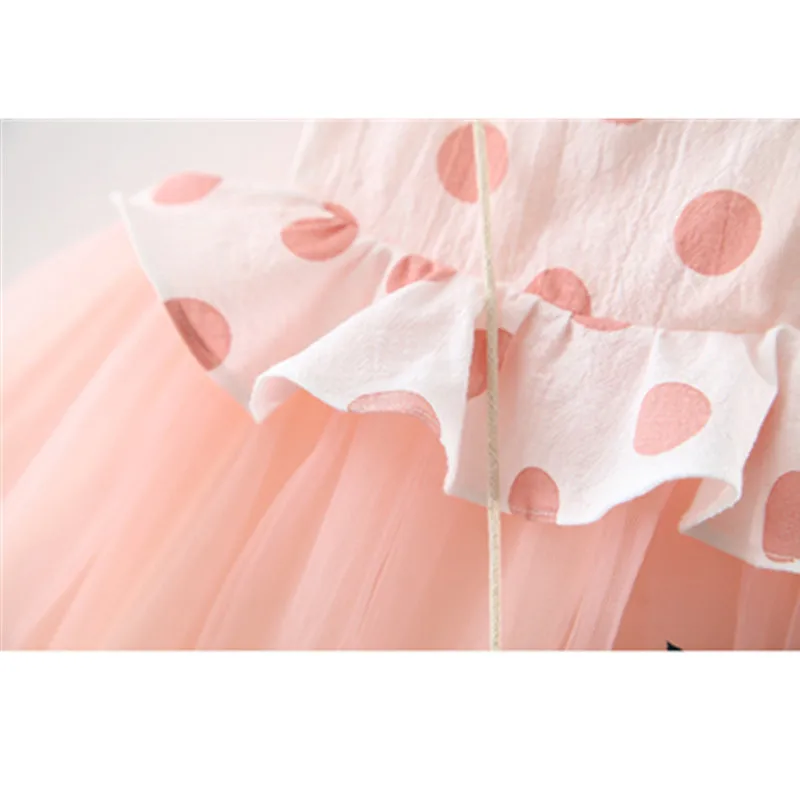 Летнее платье для малышей милые платья новорожденных От 0 до 3 лет маленьких