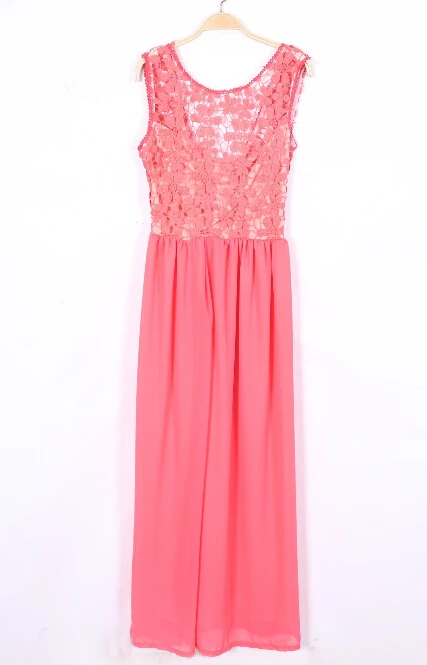 Женское Шифоновое Платье макси с открытой спиной черное бежевое красное