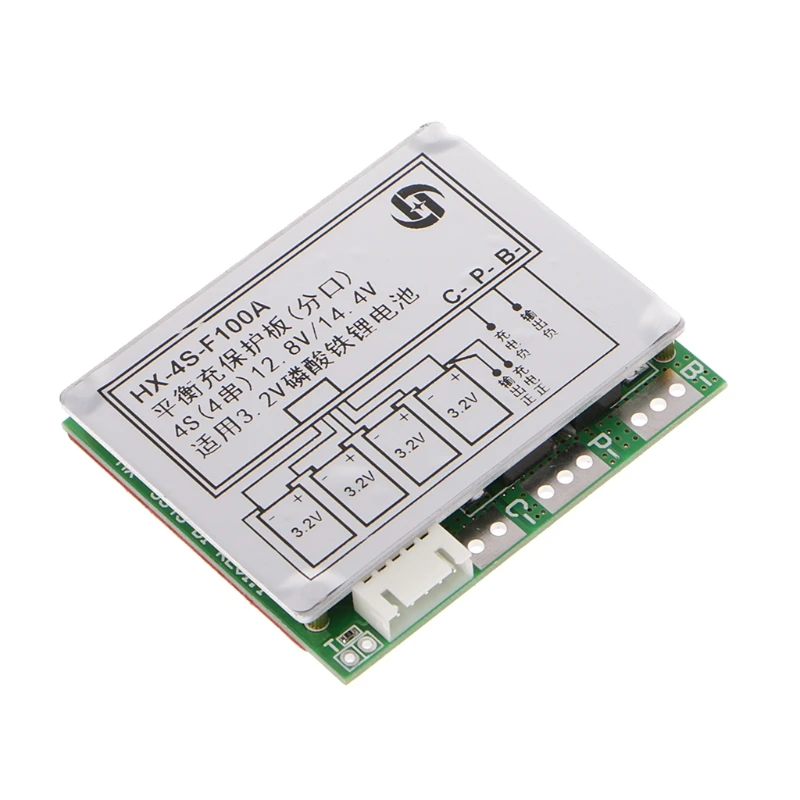 4S 100A w/баланс 3 2 V LiFePo4 жизни 18650 Батарея ячейка PCB плата защиты BMS
