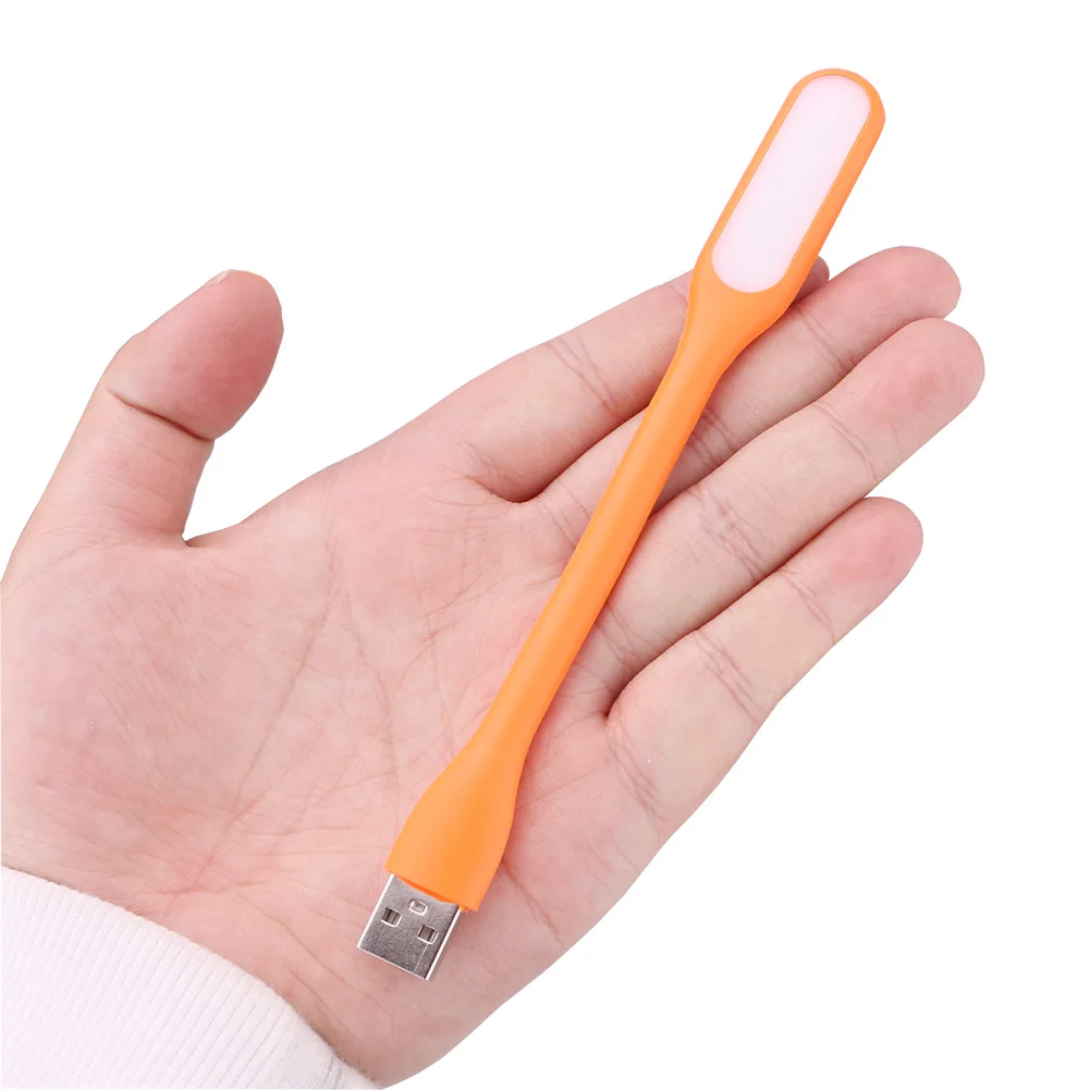 Регулируемый гибкий мини USB светодиодный ночной Светильник для ноутбука ночной работы походный светильник для чтения книг power Bank силикагелевый светильник