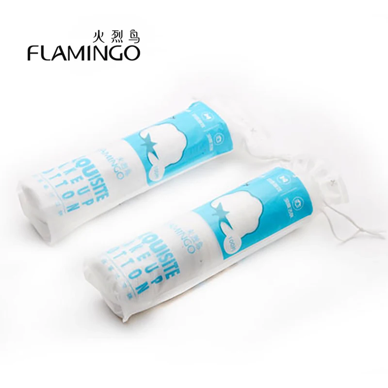 1 шт. 100 колодки Фламинго мягкий натуральный хлопок лица Мягкий Круглый Очищение