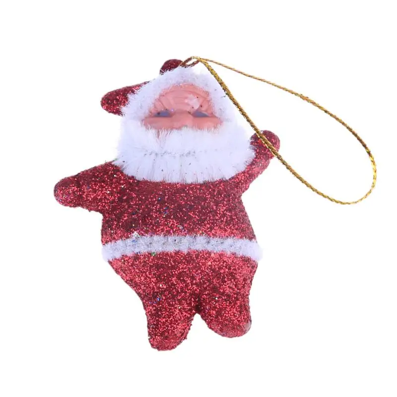 

100pcs Christmas Ornaments Santa Claus Xmas Tree Decorations Hanging New Year navidad Christmas decorations for home Mix Color