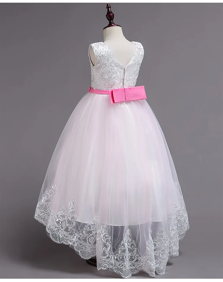 Girls Long Flower Party Prom Dresses For Girl Kids Princess Wedding Teenagers Children First Communion Dress for 14yrs | Детская одежда