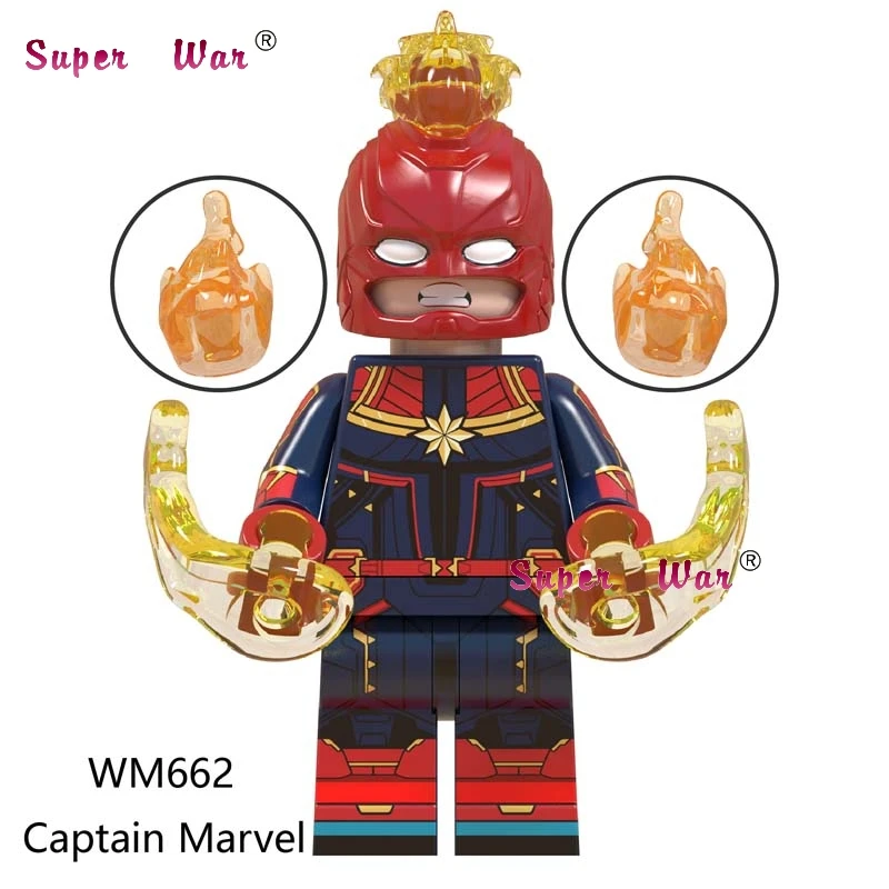 WM662 Один Мстители Marvel эндшпиль большой размер танос Халк Железный человек паук черный гном Черная пантера строительные блоки детские игрушки - Цвет: WM662