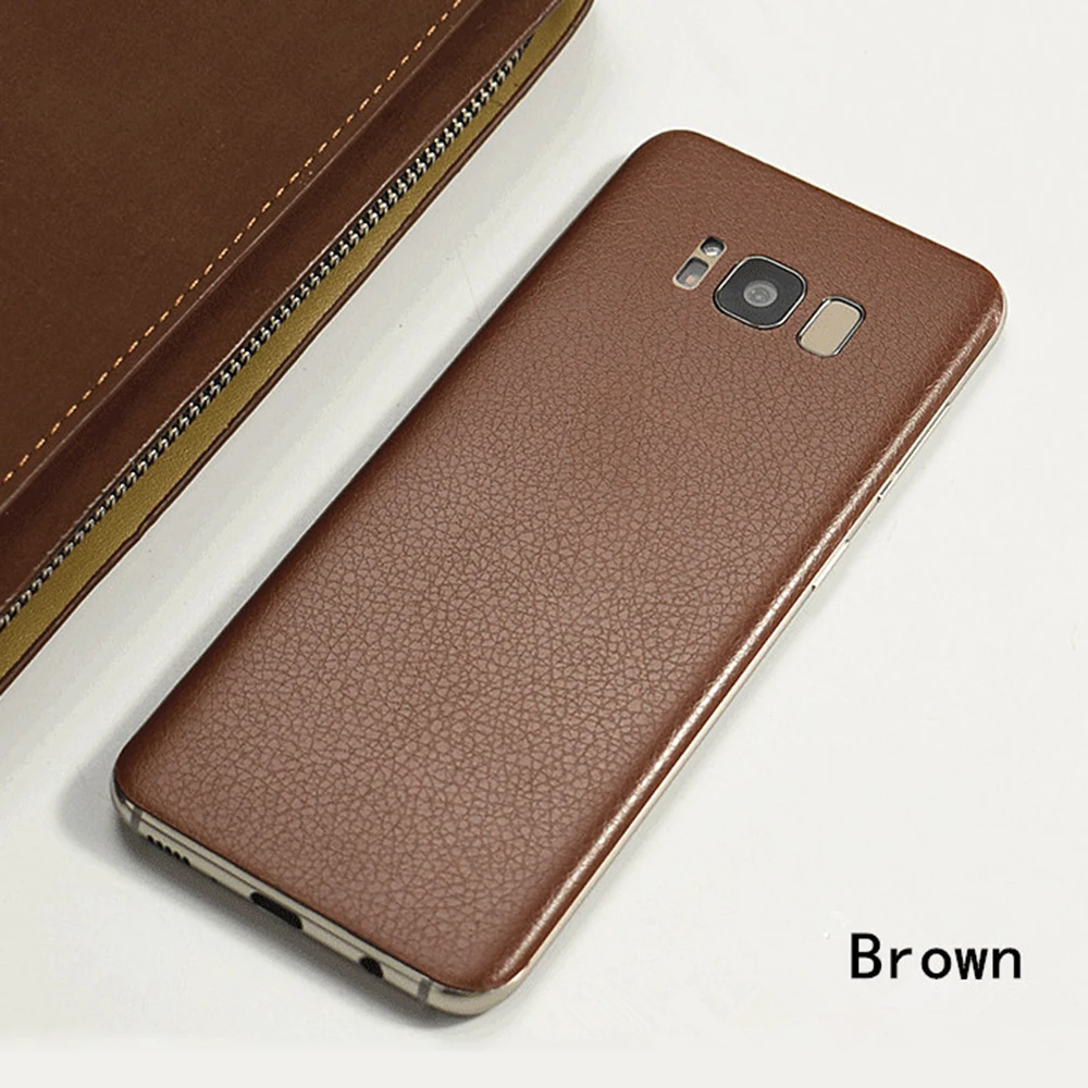 Back Film For Samsung Galaxy S8 / Plus Luxury Leather Skin Protective Sticker S8+ YIESOM New |