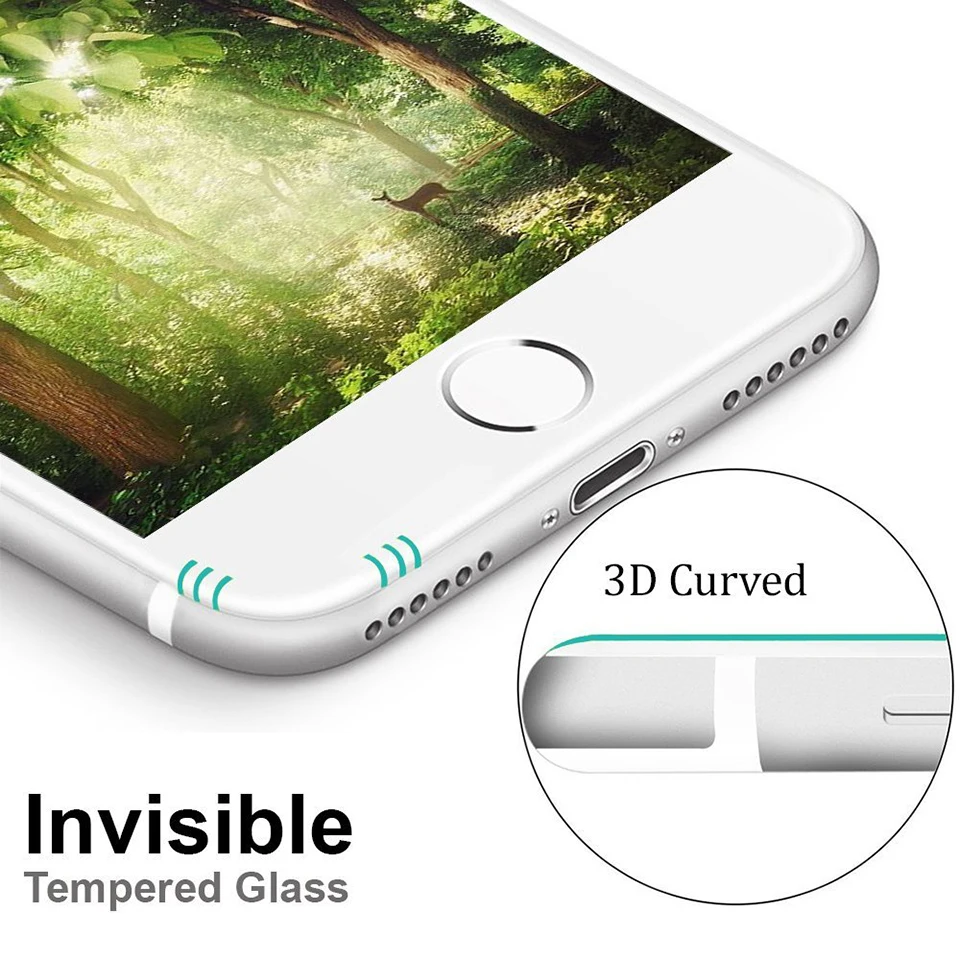 GonoRack 3D полное покрытие закаленное стекло для iPhone 8 7 6 6s 5S SE Защита экрана Apple Plus