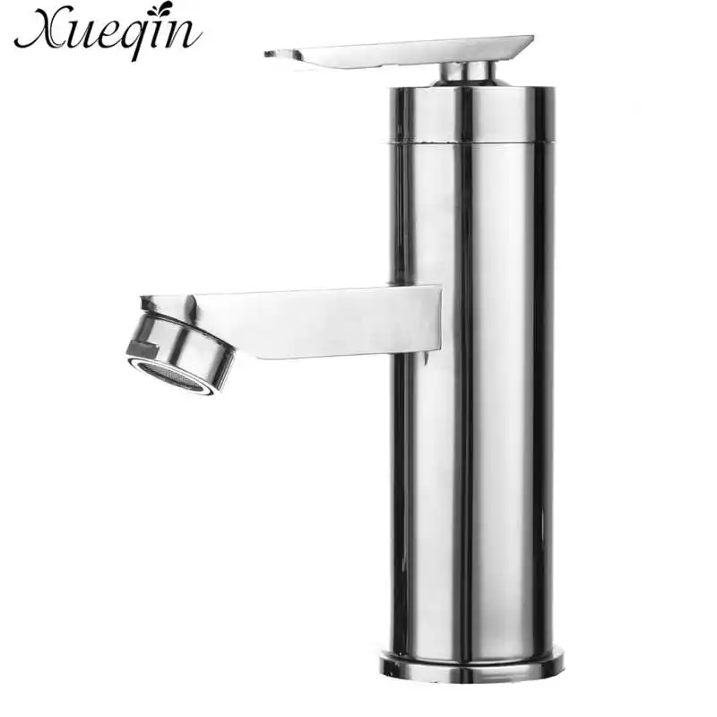 Смеситель раковины Xueqin для ванной комнаты с одной ручкой смеситель горячей и